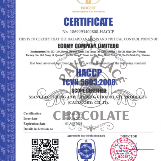 Chứng nhận HACCP TCVN 5603:2008
